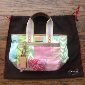 Coach Hamptons Weekend Small Patchwork Tote